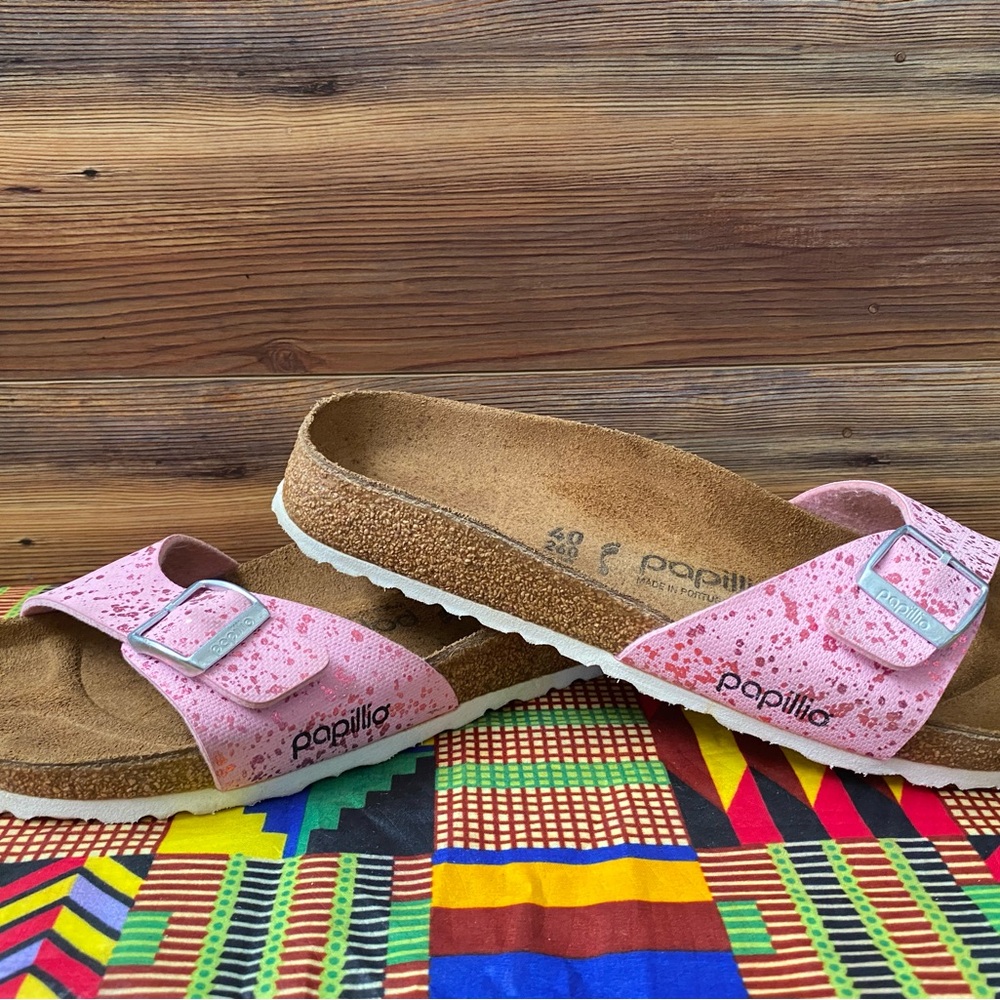 Pre-owned Papillio Madrid in Pink Sandals 40/9 Women’s